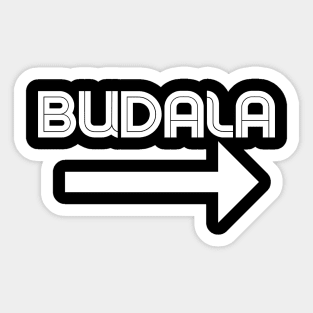 Budala - arrow Sticker